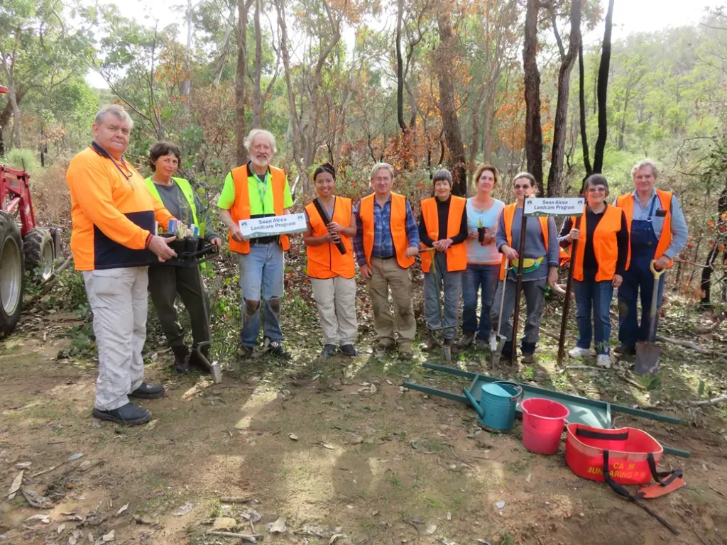 Group photo of the Friends of Piesse Brook